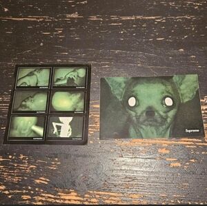 Supreme Chris Cunningham Chihuahua Sticker & Alien Sticker Set Of 2 FW18